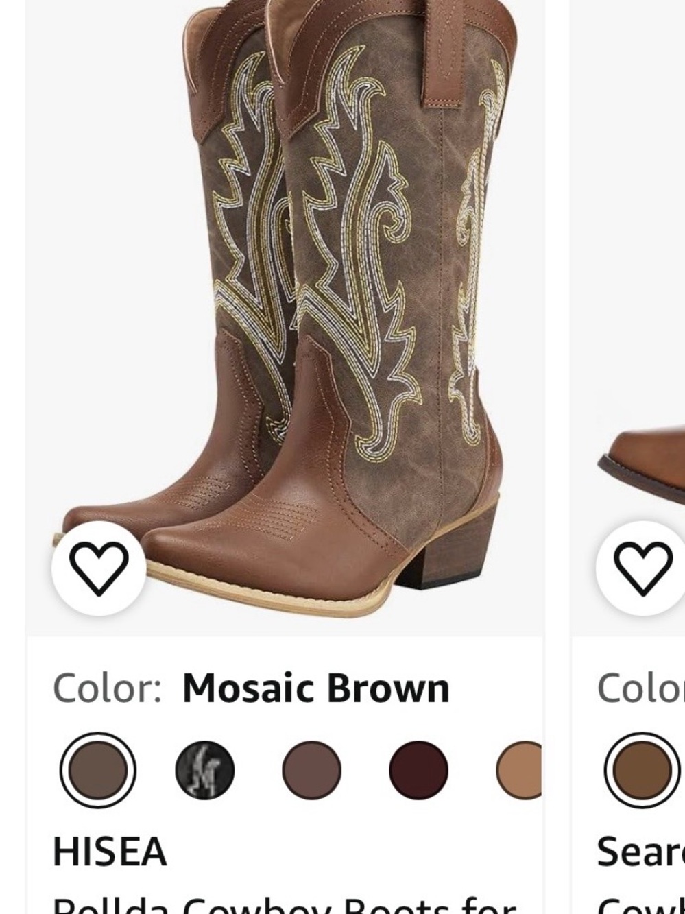 Rollda Brown and Dark Brown Western Cowboy Boots

NWT SIZE 8.5